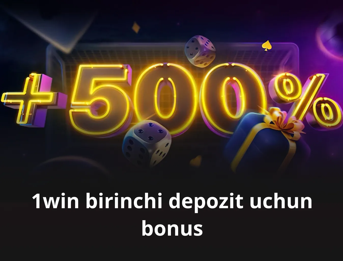 1win ro'yxatdan o'tish bonusi